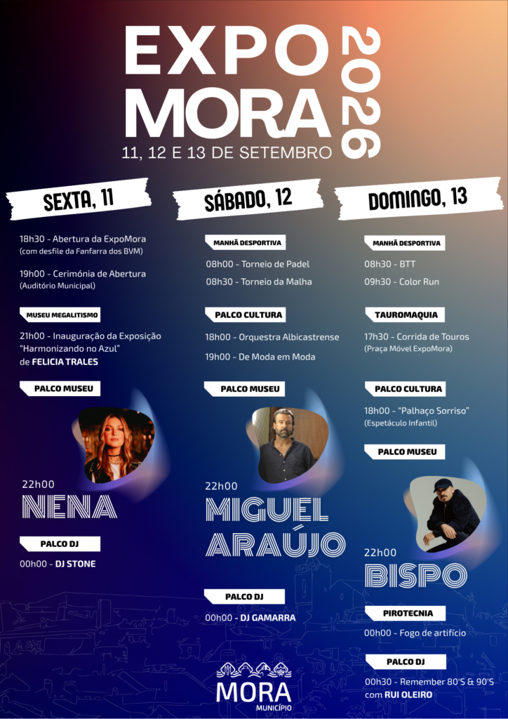 ExpoMora regressa com três dias de música, cultura e animação ExpoMora 2026